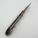 Vosteed Naga Orange & Blue Bamboo Micarta w/ 3.47" S35VN Blade A3907