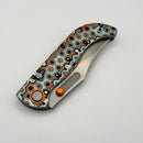 Vosteed Naga Orange & Blue Bamboo Micarta w/ 3.47" S35VN Blade A3907