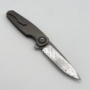 Holt Bladeworks Morpheus w/ Burnished Titanium Field Handles & Damasteel Rose 2039
