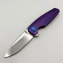Holt Bladeworks Morpheus w/ Burnished Titanium Quill Handles & Uddeholm Vanax SuperClean, Stonewashed 1.0 2042