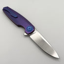 Holt Bladeworks Morpheus w/ Burnished Titanium Quill Handles & Uddeholm Vanax SuperClean, Stonewashed 1.0 2042