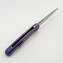 Holt Bladeworks Morpheus w/ Burnished Titanium Quill Handles & Uddeholm Vanax SuperClean, Stonewashed 1.0 2042
