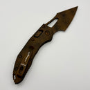 Pre-Owned Microtech Knives Manual M-Stitch RAM LOK Plague Outbreak Aluminum Handles & 3" M390MK 169MRL-1PLOBS