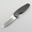 Holt Bladeworks Morpheus w/ Burnished Titanium Pinstripe Handles & Bohler M390, Stonewashed 1.0 2058
