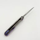 Holt Bladeworks Morpheus w/ Burnished Titanium Pinstripe Handles & Bohler M390, Stonewashed 1.0 2058