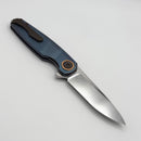 Holt Bladeworks Morpheus w/ Burnished Titanium Ripples Handles & Bohler M390, Stonewashed 1.0 2061