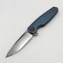 Holt Bladeworks Morpheus w/ Burnished Titanium Brain Coral Handles & Bohler M390, Near Mirror 1990
