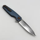Holt Bladeworks Morpheus w/ Burnished Titanium Brain Coral Handles & Bohler M390, Near Mirror 1990
