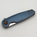 Holt Bladeworks Morpheus w/ Burnished Titanium Brain Coral Handles & Bohler M390, Near Mirror 1990