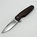 Holt Bladeworks Morpheus w/ Burnished Titanium Flux Handles & Uddedholm Vanax SuperClean, Near Mirror 1989