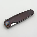 Holt Bladeworks Morpheus w/ Burnished Titanium Flux Handles & Uddedholm Vanax SuperClean, Near Mirror 1989