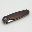 Holt Bladeworks Morpheus w/ Burnished Titanium Bent Starburst Handles & Uddeholm Vanax SuperClean, Near Mirror 1988