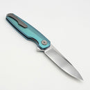 Holt Bladeworks Morpheus w/ Burnished Titanium Ridgeback Handles & Bohler M390, Near Mirror 1984