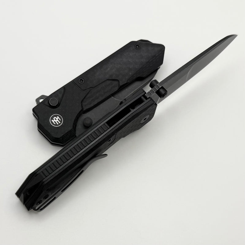 Remette RT Cosmic knife Button lock 14C28N Plain edge G-10 RTCO-GC