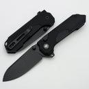 Remette RT Cosmic knife Button lock 14C28N Plain edge Black G-10 RTCO-GB