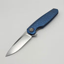 Holt Bladeworks Morpheus w/ Burnished Titanium Turtle Handles & Bohler M390, Near Mirror 1987