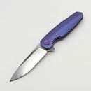Holt Bladeworks Morpheus w/ Burnished Titanium Ridgeback Handles & Bohler M390, Near Mirror 1985
