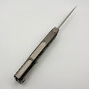 Reate EXO M Black/White Damascus Pattern G-10 & Satin Double Edge (Consignment)