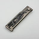 Reate EXO M Black/White Damascus Pattern G-10 & Satin Double Edge (Consignment)