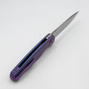 Holt Bladeworks Morpheus w/ Burnished Titanium Ridgeback Handles & Bohler M390, Near Mirror 1985