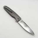 Holt Bladeworks Outlaw w/ Titanium Brain Coral Burnished Handles & Uddeholm Vanax SuperClean, Near Mirror 202
