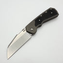 Attn 2 Detail Mercantile Delta Antique Bronze Ti Tech Screen Inlaid Titanium Handles & 3.5" Stonewash Sheepsfoot MagnaCut