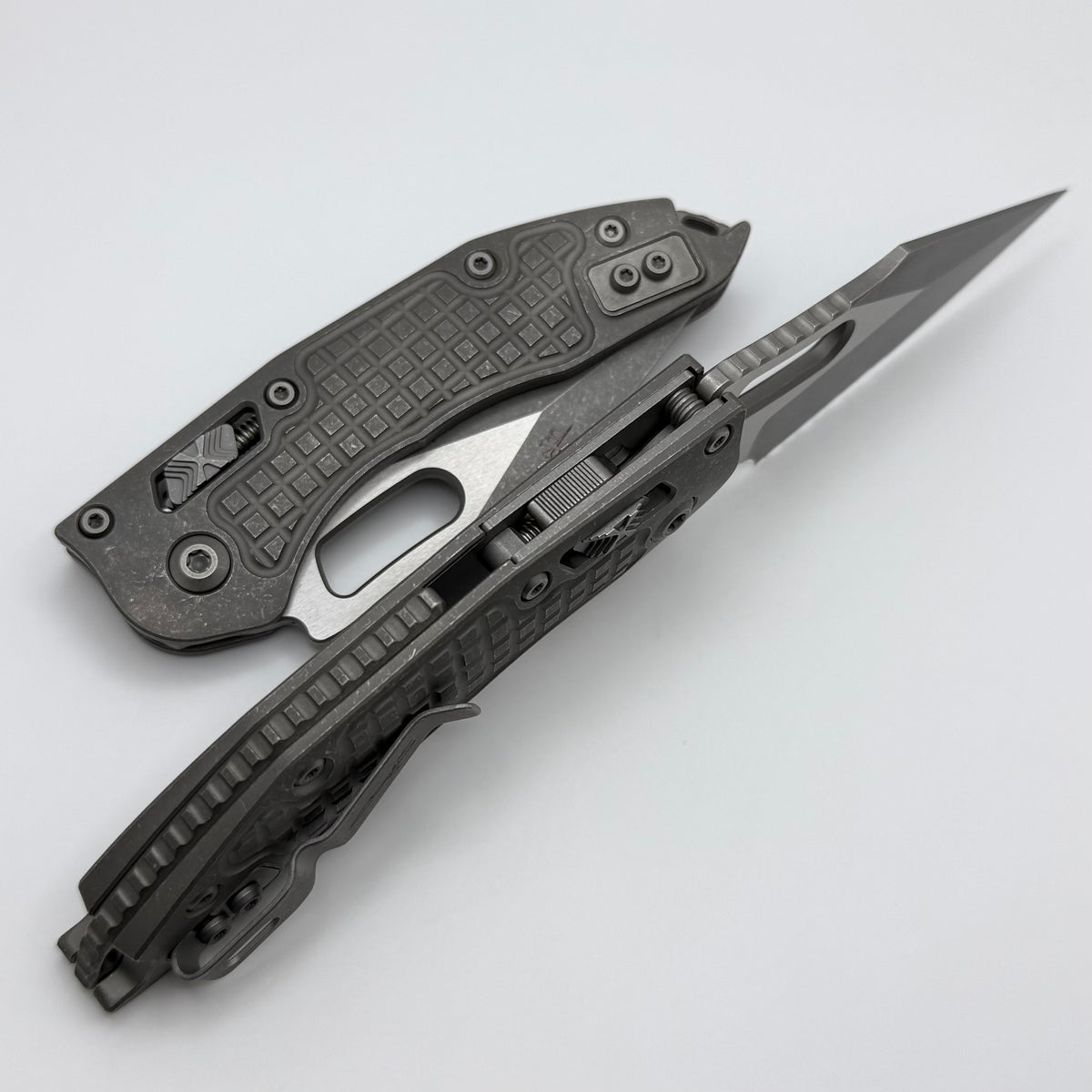 Microtech Marfione Select Manual Stitch RAM LOK Frag Titanium Handles