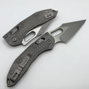 Microtech Marfione Select Manual Stitch RAM LOK Frag Titanium Handles & Full Serrated Apocalyptic M390MK 169RL-12APFRMS1