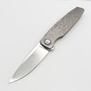 Holt Bladeworks Outlaw w/ Titanium Brain Coral Burnished Handles & Bohler M390, Near Mirror 183