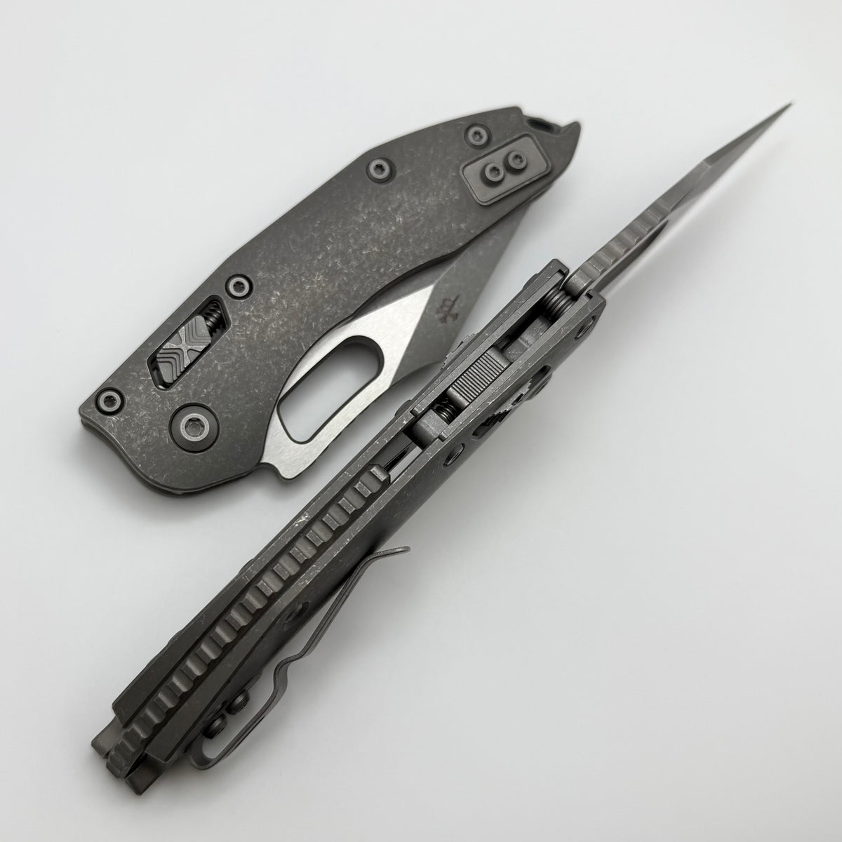 Microtech Marfione Select Manual Stitch RAM LOK Titanium Handles & Apo