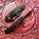 Microtech Borka M-Stitch Auto Outbreak Aluminum Handle & 3.25" Stonewash M390MK Signature Series 169M-1OBS