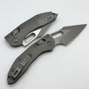 Microtech Marfione Select Manual Stitch RAM LOK Titanium Handles & Full Serrated Apocalyptic M390MK 169RL-12APMS1