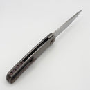 Holt Bladeworks Outlaw w/ Titanium Quill Burnished Handles & Bohler M390, Near Mirror 185