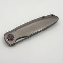 Holt Bladeworks Outlaw w/ Titanium Quill Burnished Handles & Bohler M390, Near Mirror 185