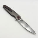 Holt Bladeworks Outlaw w/ Titanium Quill Burnished Handles & Bohler M390, Near Mirror 185