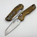 Microtech Knives MSI RAM LOK Tan Frag Aluminum & Stonewash M390MK 210-10FRTA