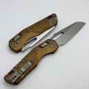 Microtech Knives MSI RAM LOK Tan Frag Aluminum & Stonewash M390MK 210-10FRTA