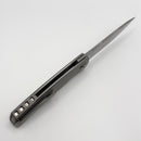 Holt Bladeworks Outlaw w/ Titanium Quill Mammoth Tusk Inlaid Handles & Damasteel Grosserosen 197