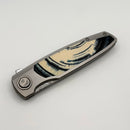 Holt Bladeworks Outlaw w/ Titanium Quill Mammoth Tusk Inlaid Handles & Damasteel Grosserosen 197
