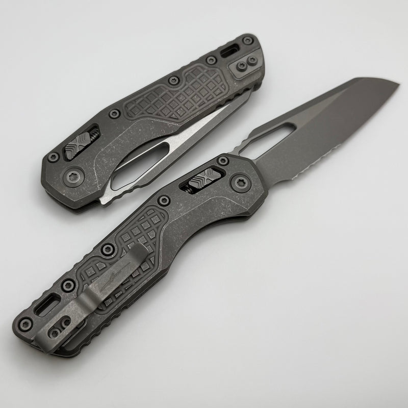 me⑪ Microtech Marfione Select MSI RAM LOK Frag Titanium Handles & Part Ser
