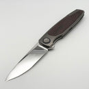 Holt Bladeworks Outlaw w/ Titanium Bent CarboTi Iron Inlaid Starburst Burnished Handles & Bohler M390, Near Mirror 184