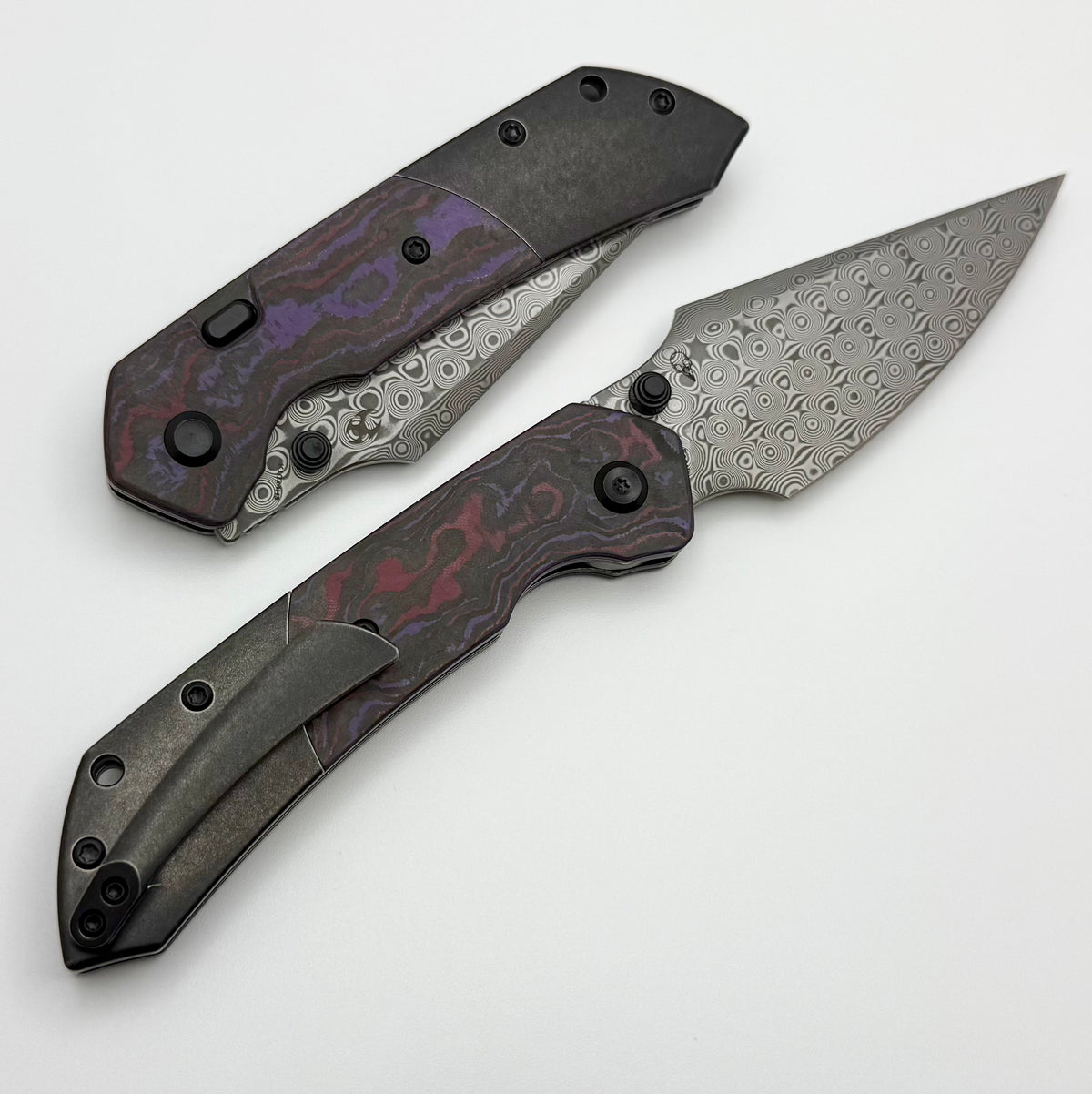カネコオプティカル Kansept Knives Fenrir Top Liner Lock w/ Purple Haze Fat Carbon/Titaniu