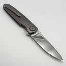 Holt Bladeworks Outlaw w/ Titanium Bent CarboTi Iron Inlaid Starburst Burnished Handles & Bohler M390, Near Mirror 184