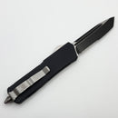 Microtech Scarab Executive w/ Black Handle & T/E Part Serrated Black Elmax (Consignment)