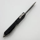 Microtech Scarab Executive w/ Black Handle & T/E Part Serrated Black Elmax (Consignment)