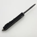 Microtech Scarab Executive w/ Black Handle & T/E Part Serrated Black Elmax (Consignment)