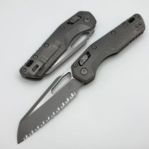 Microtech Marfione Select MSI RAM LOK Titanium Handles & Full Serrated