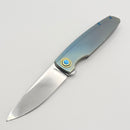 Holt Bladeworks Outlaw w/ Titanium Bent Starburst Burnished Handles & Bohler M390, Near Mirror 196