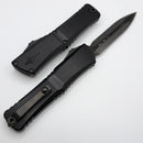 Marfione Custom Knives Combat Troodon LT Gen III DLC Diamondwash Slum Ground D/E w/ Hefted Black Aluminum Handle F Off DLC Accents