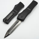 Marfione Custom Knives Combat Troodon LT Gen III DLC Stonewash Slum Ground D/E w/ Hefted Black Aluminum Handle F Off DLC Accents